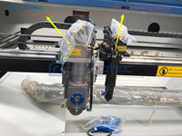 Robotec Promotion Spéciale Machine de Gravure Laser CO2 CNC pour Métal, Acier Inoxydable, Fer, Bois avec Double Têtes Mixtes pour Gaz CO2 O2