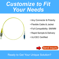 Pigtail SC/APC de 0.9mm | Fibre de queue de fibre optique monomode à 1 noyau pour centre de données | Connecteurs à fibres optiques et câbles de raccordement