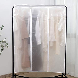 Housse de rangement transparente givrée imperméable pour vêtements, sac de protection anti-poussière pour vêtements - Product Image 6