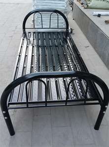 Стальная мебель простой дизайн металлическая односпальная кровать железная труба односпальная стальная кровать каркас для небольших помещений - Product Image 2