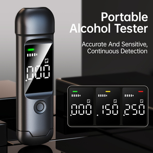 2025 ý không khí cầm tay thổi rượu Meter Sản phẩm an toàn hiển thị kỹ thuật số rượu Tester <span class=keywords><strong>breathalyzer</strong></span> - Product Image 6