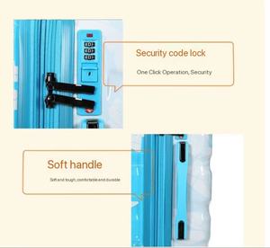 Baixo Moq Alta Qualidade Baixo preço ABS + PC Padrão Personalizado Imprimir Bagagem com 360 Duplo Spinner 4 Rodas - Product Image 5