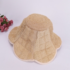 Wholesale Customized Natural Loofah <b>Sunscreen</b> Hat with Hand Embroidery and Image Style for Outdoor Travel Fishing - Product Image 4