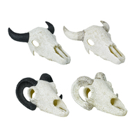 Nouvelle conception Ustovian : Caverne cachette en PVC en forme de corne de chèvre pour reptiles, accessoire de terrarium et décoration pour enclos d'animaux