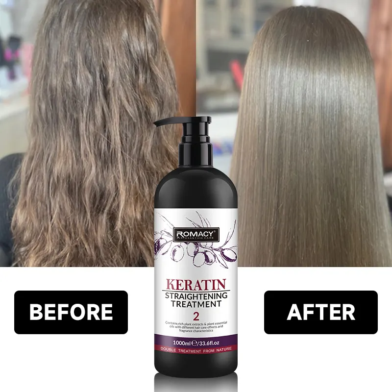 Salon Professional Verwenden Sie 1000ml Formaldehyd sulfat freies Bio-Keratin Brasilia nische Glättung Glättende Haar behandlung für Haare