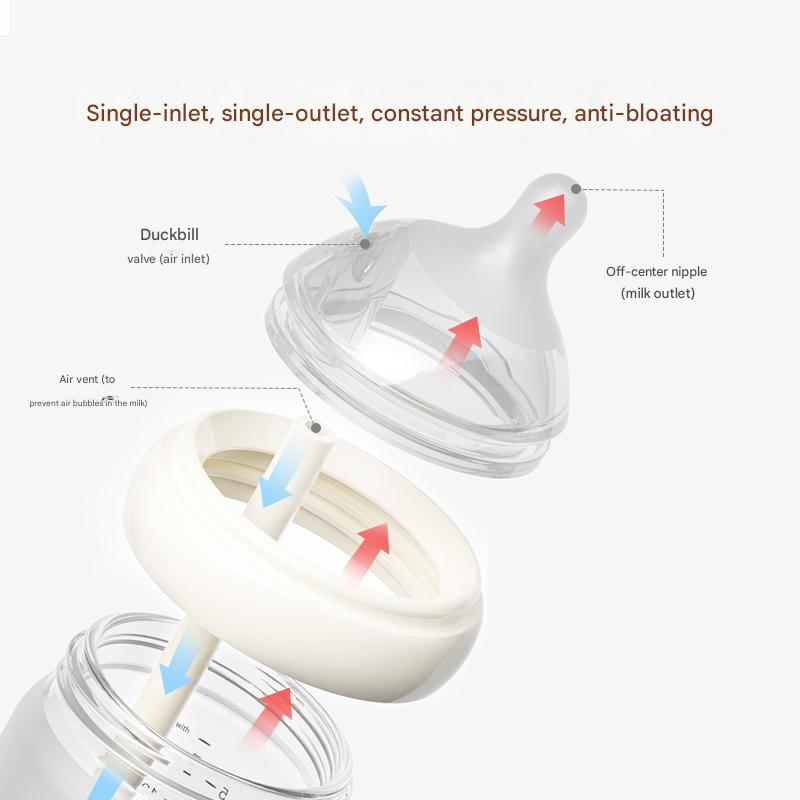 baby glass bottle anti colic