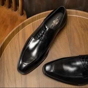 Original Italian-Style Men's Dress Shoes Handmade Genuine Leather <b>Pointed</b> Toe Oxford Loafers Party Summer Spring Breathable - Product Image 4