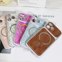 Funda Magnética de Lujo con Patrón de Piel de Serpiente para iPhone 17 Pro Max 16 15 14 13 Pro Max, Antigolpes, con Carga Inalámbrica