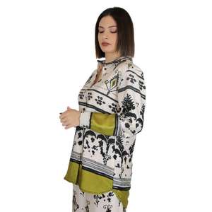 Chemise pour femme Zahjr, beige, manches longues, imprimé floral, tenue décontractée - Product Image 2