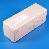 Boîtes en papier personnalisées logo cosmétique imprimé ivoire papier pliant lotion pour la peau emballage cosmétique boîte-cadeau en papier