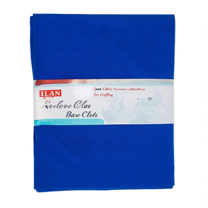 Accessorio in tessuto Ilan 100x80cm, colore blu reale, tessuto base tinta unita per lavori artigianali - Product Image 2