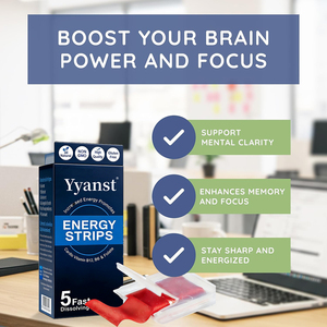 Tiras orales energéticas de marca privada de alta calidad con vitamina B12, B6 y folato para apoyo energético y mejora inmunológica. - Product Image 3