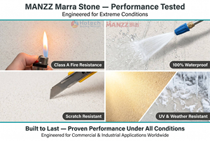 Revestimiento <span class=keywords><strong>de</strong></span> Pared Exterior Decorativo con Textura <span class=keywords><strong>de</strong></span> Piedra Natural MANZZ Marra, Revestimiento <span class=keywords><strong>de</strong></span> Pintura Arquitectónica Resistente a la Intemperie - Product Image 4