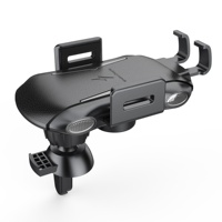 Chargeur de voiture sans fil de haute qualité pour iPhone XIAOMI Samsung ventouse de montage de téléphone de voiture à verrouillage automatique pour chargeur rapide de tableau de bord