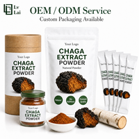 Voedingsmiddelengekeurd 10:1 Chaga-extractpoeder is geschikt voor gebruik in traditionele Chinese tabletten, poeders en koffie.