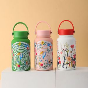 2025 Custom High Quality 650ml Stainless Steel Vacuum Leakproof Silicone Strap Wide Mouth Travel Gift <b>Cup</b> - Product Image 3