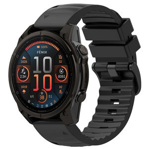 Nouveauté - Bracelet de montre en cuir véritable et silicone - Nylon - 22 mm - 26 mm - Sangle à fixation rapide pour montre <span class=keywords><strong>Garmin</strong></span> - Product Image 3
