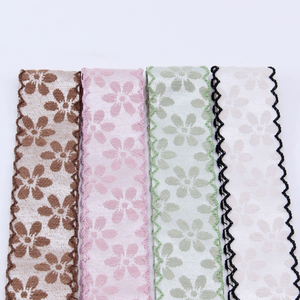 New 2.5cm fringe velvet ribbon for hair accessories Hair <b>clip</b> with <b>bow</b>-shaped decorative petals ribbon - Product Image 2