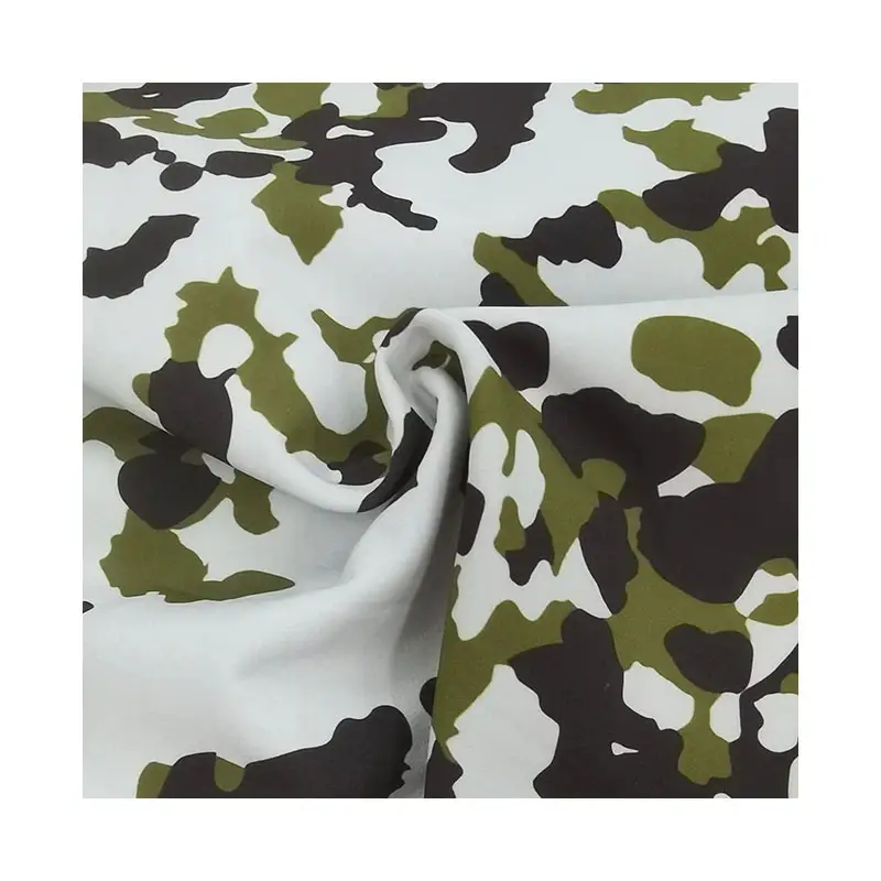 Maillot de bain écologique tissu serré 95% polyester 5% spandex tissu recyclé rouleau lait soie camouflage tissu pour vêtements