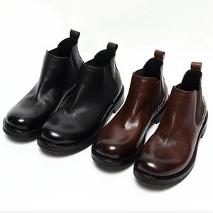 Botas de Tobillo de Cuero Vacuno de Alta Calidad con Puntera Reforzada y Plantilla con Absorción de Impactos, Zapatos de Negocios de Invierno para Hombre, Uso Diario - Product Image 5