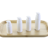 Vide blanc 5ml 10ml 15ml emballage cosmétique fond de teint visage crème pour les yeux pompe à lotion sans air bouteilles en plastique PP