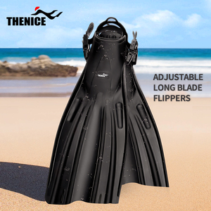 Thencie-aletas ajustables para <span class=keywords><strong>buceo</strong></span>, nuevo Snorkel, tacón abierto, aletas largas de carbono para natación y <span class=keywords><strong>buceo</strong></span> - Product Image 1