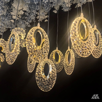 Guirlandes lumineuses en forme de pomme (10 pièces) – Accessoires de mariage en acrylique lumineux, créatifs et romantiques – Lampes de décoration de mariage en gros, formes multiples