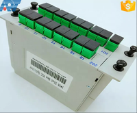 1*16 1x32 LGX Box Cassette Card Insertion SC/APC PLC Splitter Module 1*16 Fiber Optic Plc Splitter
