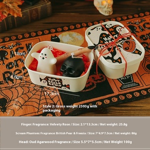 Vela Aromática de Halloween, Pequeño Regalo, Venta al por Mayor, Regalo Artesanal, Juego de Velas Aromáticas con Forma de Calabaza - Product Image 6
