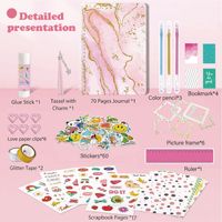 Kit Completo de Diario de Estudio Bíblico Imoda, Cuaderno Espiral A5 de 96 Hojas, Bolígrafos Neutros, Marcadores, Notas Adhesivas, Temática Religiosa