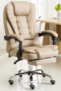 كرسي مكتب أسود فاخر حديث عالي الجودة 7 نقاط تدليك مريح من جلد البولي يوريثين كرسي دوار معدني للاستخدام المنزلي شبكة رفع قماش - Product Image 3