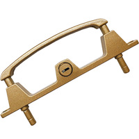 Ventana de malla de diamante con cerradura de dos puntos, marco central, tres deslizadores, tornillo accesorio, antirrobo, aleación de zinc, moderno minimalista