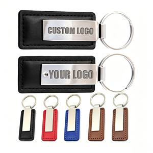 Porte-clés en cuir de luxe personnalisés avec logo – Cadeau d'anniversaire sur mesure – Vente chaude – Porte-clés en cuir vierge en gros avec logo personnalisé - Product Image 1
