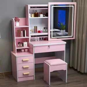 New Design Dressing Table Can Be Used As <strong>Bedside</strong> Table With Led Light Vanity <strong>Mirror</strong> - Product Image 5