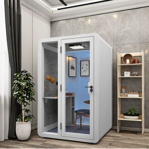 Compacto Temperatura Controlada Ventilado Privacidade Pods Aeroportos Gravação Booth Soundproof Metal Frame Office Pods - Product Image 1