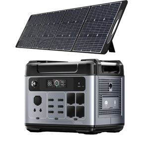 Local Warehouse EU/USA/AU Delivery 2400W Emergency Portable <b>Solar</b> <b>Generator</b> <b>Solar</b> <b>Panel</b> Pure Sine Wave LiFePO4 MPPT Flashlight - Product Image 2