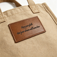 Écussons personnalisés en cuir PU écologique, étiquettes thermocollées pour sacs, jeans, accessoires de vêtements à coudre, vente en gros, OEM, faible MOQ