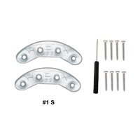 Plaques de talon en métal Kit de réparation de semelle Chaussures Talon Tarauds Conseils Coussinets de réparation avec vis Clous Semelle Talon Garde Réparation pour chaussures et bottes
