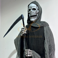 Décoration intérieure en métal de squelette de fantôme électrique Animatronic d'Halloween pour la garderie scolaire, le centre commercial ou l'aéroport pour la maison hantée