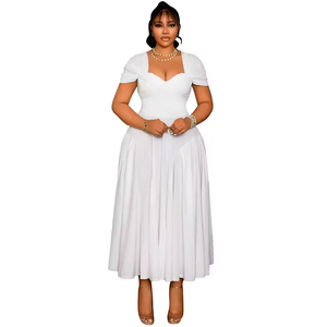 เดรสยาวคอเต่าแฟชั่นสวยหรูสำหรับผู้หญิงไซส์ใหญ่ขายส่ง - Product Image 6