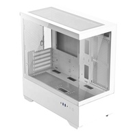 JNP Factory Matx casing komputer menara sedang kipas catu daya putih casing Game sistem pendingin air untuk PC