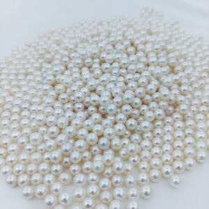 6,5-7,5mm 5A calidad Color blanco Natural brillo perla de agua dulce al por mayor perlas redondas sueltas cuentas naturales para la fabricación de joyas - Product Image 1