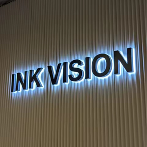 Elegant Brushed Silver Backlit Signs Halo Effect 3D Letters for Finance Building and Investment Bank Headquarters - Product Image 2