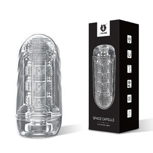 Ejercitador de Pene Masculino, Copa de Masturbación Transparente con Succión de Aire, Vagina de Bolsillo Portátil, Juguete Íntimo para Adultos - Product Image 1