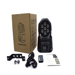 Luces Móviles de Cabeza YSH DJ Disco RGBW, Luz de Escenario con Efecto Estroboscópico, 7 LED, Control Remoto DMX, Lámpara de Fiesta para KTV, Bar, Club Nocturno - Product Image 6