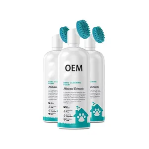 No-Rinse Waterless Pet Paw Shampoo Portátil Wash Free Pet Foot Care all-around Paw limpeza 100% Natural Pet Paw Cleaner