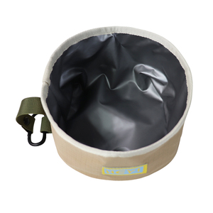 Custom Washable Canvas <b>Dog</b> Bowl 6-Section Foldable Outdoor Portable Pet Feeder OEM Private Label Lightweight Travel Bowl - Product Image 5