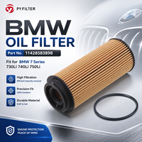 Poyou Factory Grosir Filter Oli 11428583898 Gasket Suku Cadang Mobil OEM ODM Logo Kustom Siap Ekspor Kirim Baru Garansi 12 Bulan