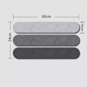 Panel de pared decorativo de fieltro a rayas, hecho a mano, poligonal, para difusión de sonido, almacenamiento de fotos, notas y joyas, para decoración del hogar. - Product Image 3