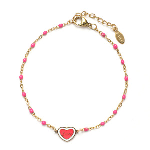 Pulsera <span class=keywords><strong>de</strong></span> Acero Inoxidable con Forma <span class=keywords><strong>de</strong></span> Corazón, Pulsera <span class=keywords><strong>de</strong></span> Amor, Carta, <span class=keywords><strong>Amistad</strong></span>, Regalo <span class=keywords><strong>de</strong></span> Cumpleaños - Product Image 5